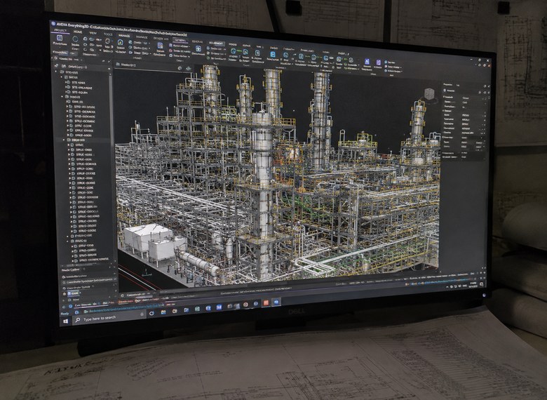 Grassroots oil refinery 3D engineering model